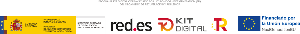 Kit Digital · Plan de Recuperación, Transformación y Resiliencia · Financiado por la Unión Europea — NextGenerationEU